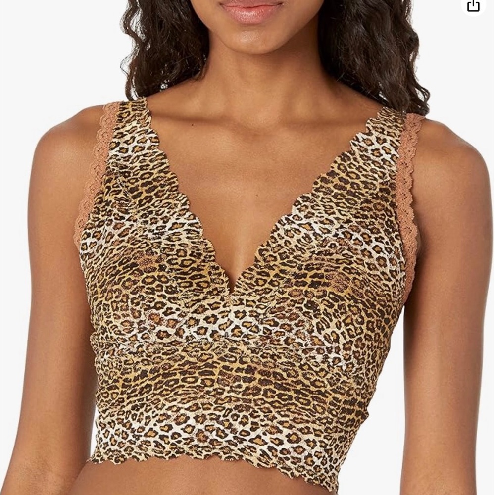 Cosabella Leopard Lace Trim Tank Top - Like New!